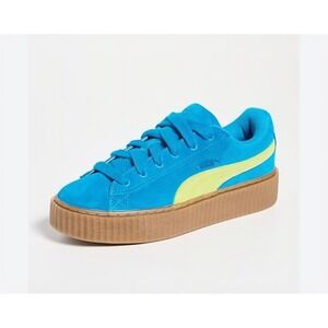 Puma Fenty x Creeper Turquoise Suede Phatty Speed Sneakers Women's Size 7.5 NWOB